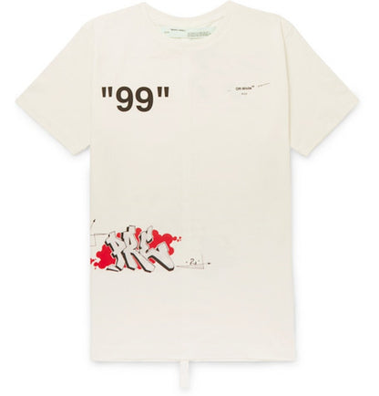 OFF-WHITE Dondi White Print T-shirt Mutlicolor