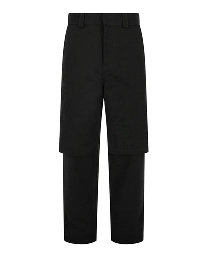 OFF-WHITE Double Layer Carpenter Pants Black