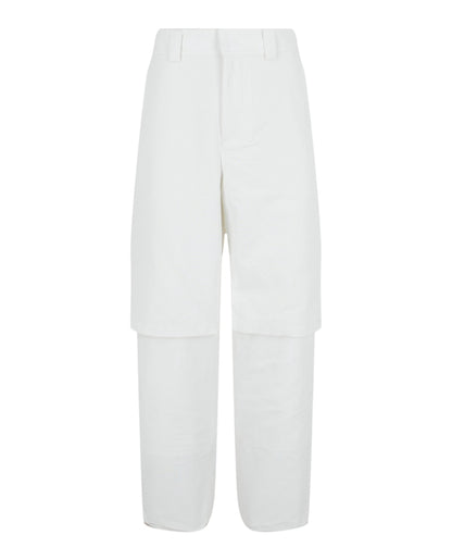 OFF-WHITE Double Layer Carpenter Pants White
