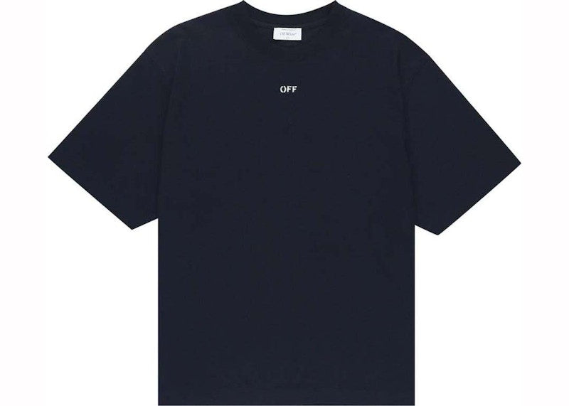 OFF-WHITE Double Moon Arrow S/S Tee Navy/White
