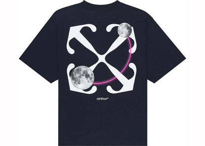 OFF-WHITE Double Moon Arrow S/S Tee Navy/White