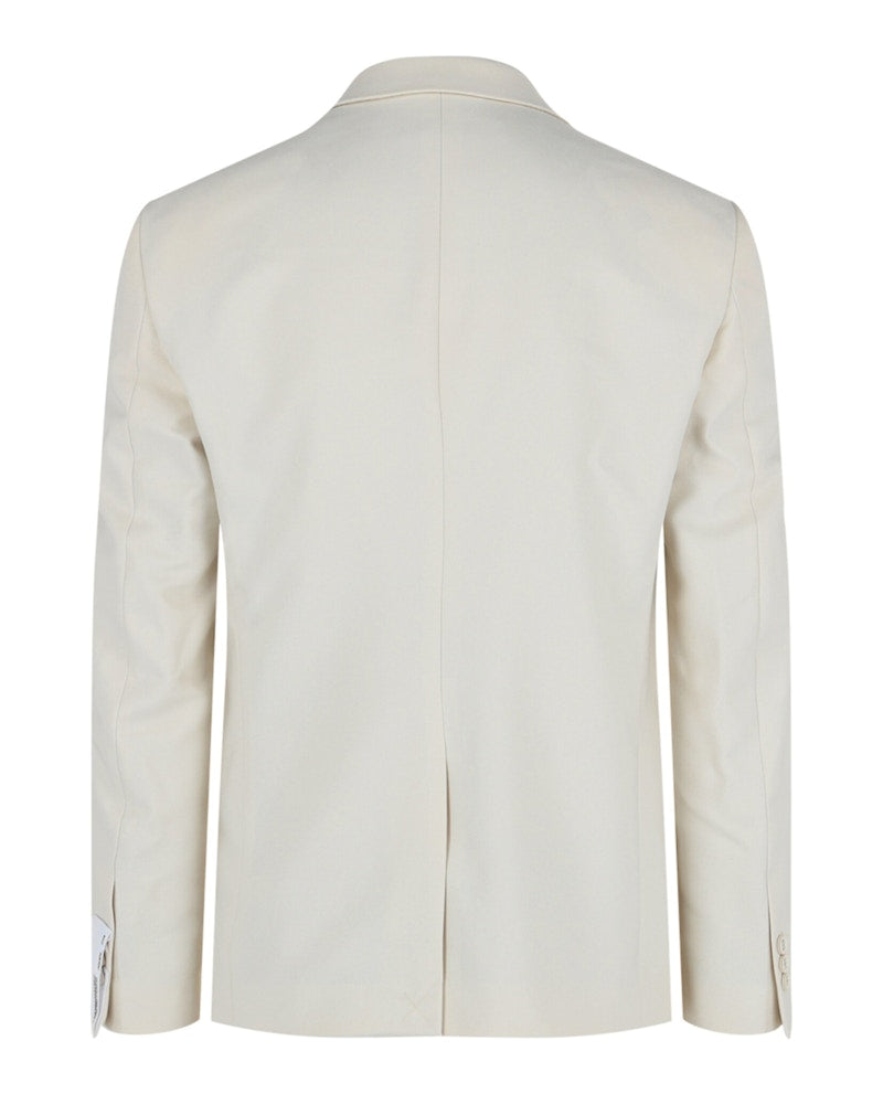 OFF-WHITE Double Pap 2butt Drill Blazer White