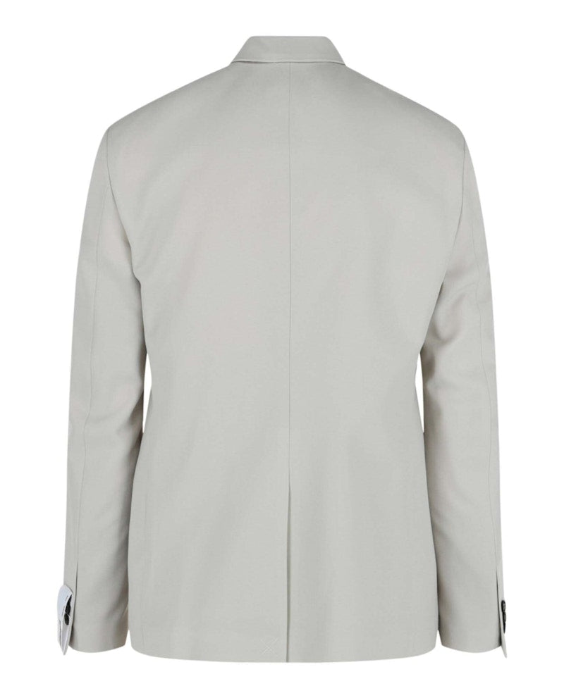 OFF-WHITE Double Pap Relaxed Double-Breasted Blazer White