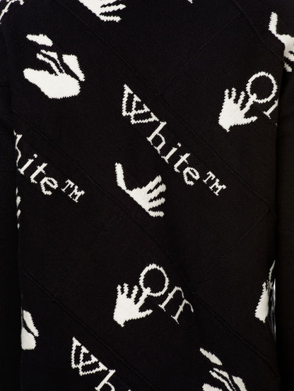 OFF-WHITE Drowning Crewneck Sweater Black/White
