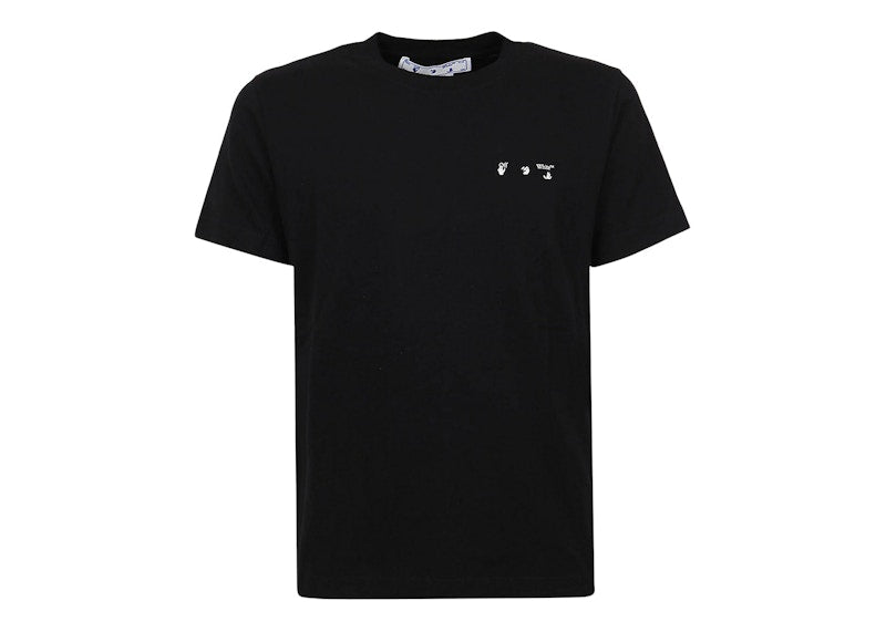 OFF-WHITE Drowning Man Logo Caravaggio Saint Jerome Writing Print T-Shirt Black/Multi