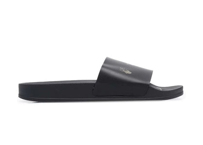 OFF-WHITE Drowning Man Logo Slides Black Khaki