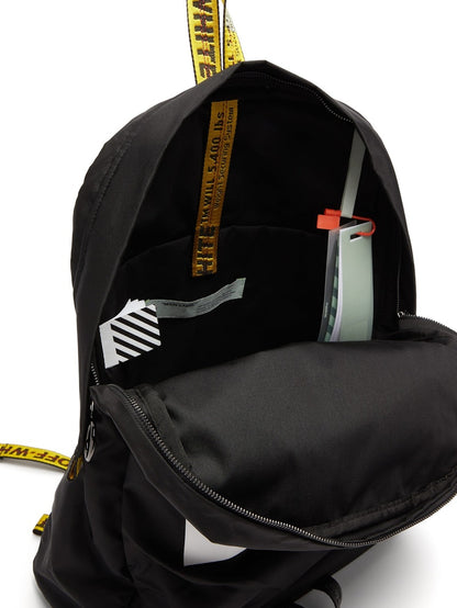 OFF-WHITE Easy Backpack Black White Yellow