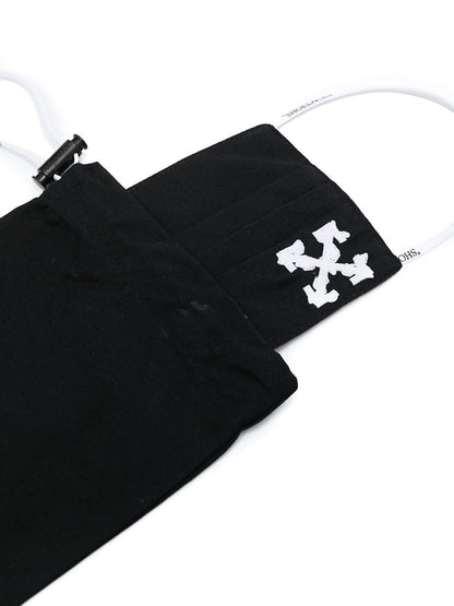 OFF-WHITE Embroidered Arrows Mask/Bag Black/White
