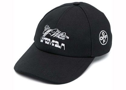 OFF-WHITE Embroidered Logo Baseball Cap Black