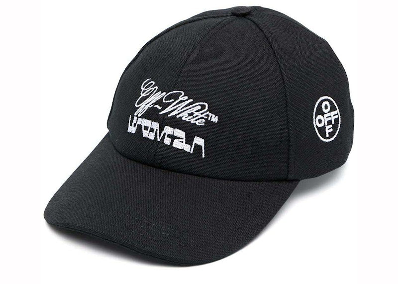 OFF-WHITE Embroidered Logo Baseball Cap Black