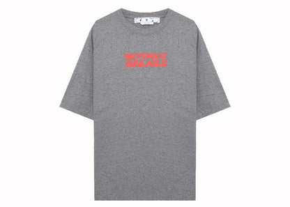 OFF-WHITE Emotion Arrow Over Skate S/S T-shirt Melange Grey