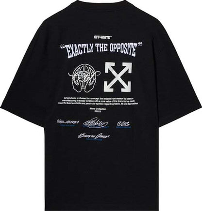 OFF-WHITE Exact Opp Over Skate S/S T-Shirt Black/White