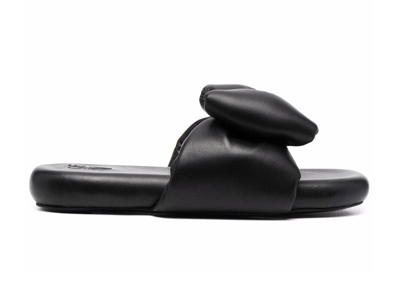 OFF-WHITE Extra Padded Bow Slide Black Black (Women's)