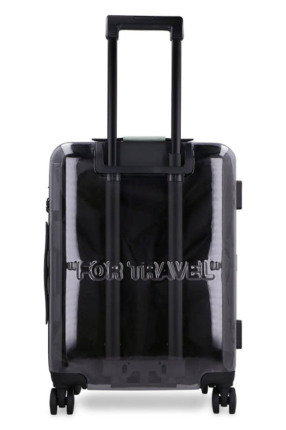 OFF-WHITE "FOR TRAVEL" Quote-Motif Luggage Translucent