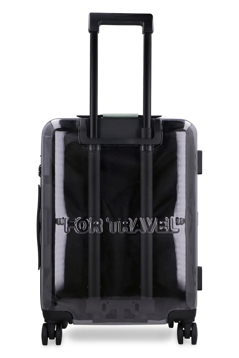 OFF-WHITE "FOR TRAVEL" Quote-Motif Luggage Translucent