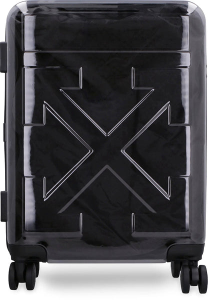OFF-WHITE "FOR TRAVEL" Quote-Motif Luggage Translucent