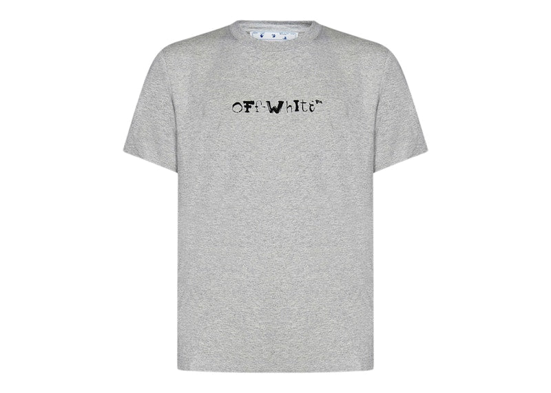 OFF-WHITE Faces Slim Fit Tee Grey