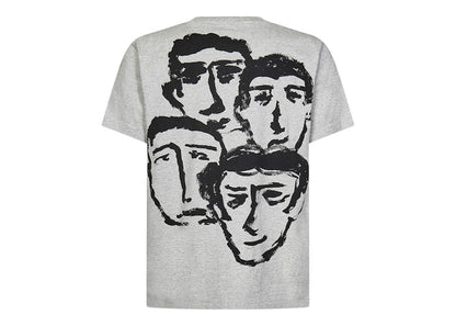 OFF-WHITE Faces Slim Fit Tee Grey