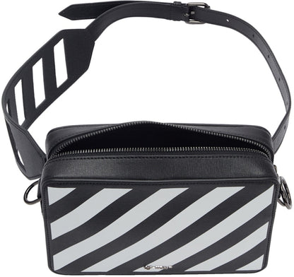 OFF-WHITE Fannypack Diag Black White Yellow