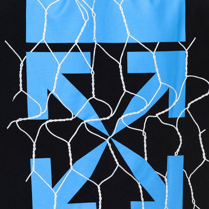 OFF-WHITE Fence Arrows Hoodie Black/Blue