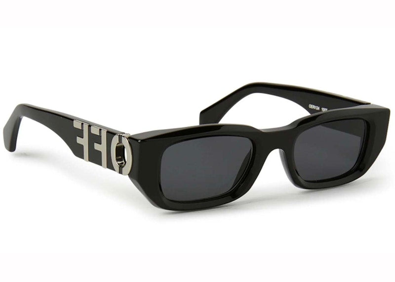 OFF-WHITE Fillmore Square Sunglasses Black/Dark Grey (OERI124S24PLA0011007-FR)