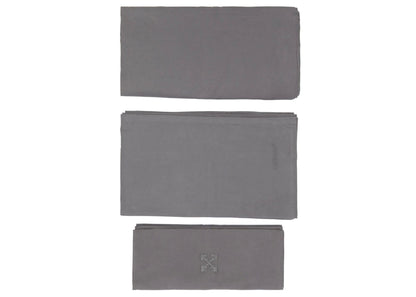 OFF-WHITE Flannel Double Bed Set