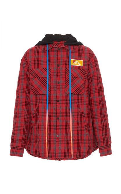 OFF-WHITE Flannel Jacket Red/Black