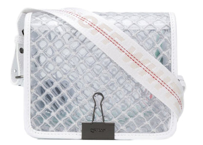 OFF-WHITE Flap Bag PVC Net White/Clear