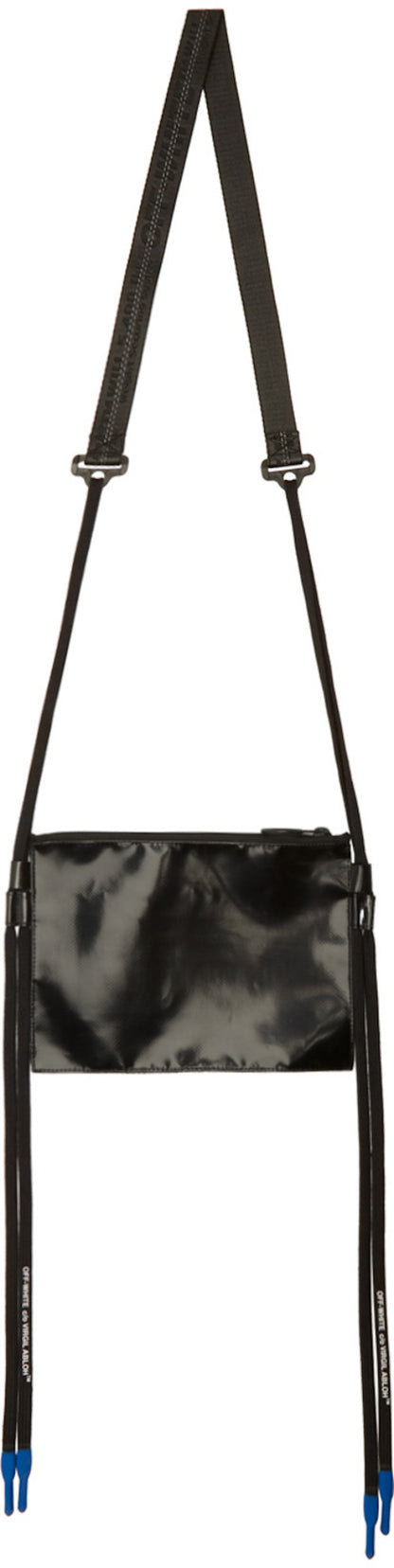 OFF-WHITE Flat Crossbody Bag Black