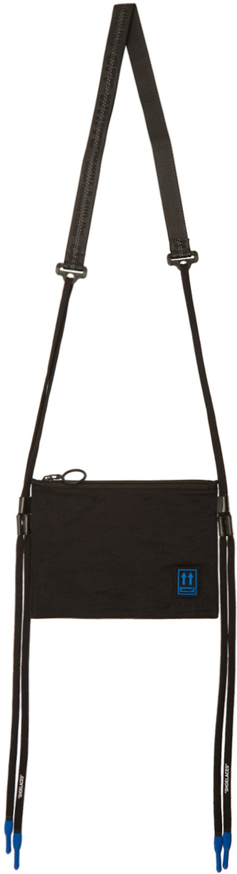 OFF-WHITE Flat Crossbody Bag Black