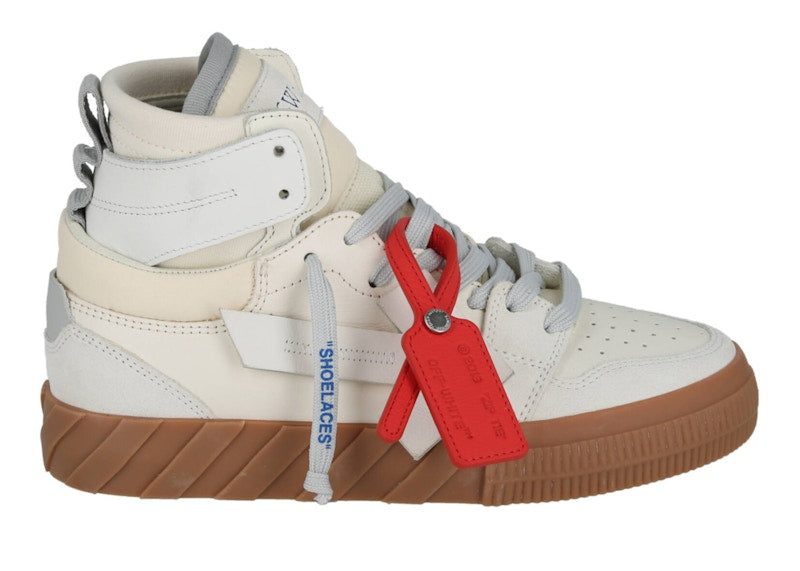 OFF-WHITE Floating Arrow High-Top Sneaker White Cream