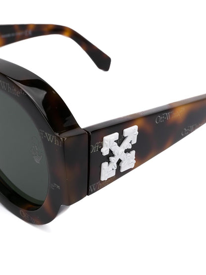 OFF-WHITE Frida Pilot Sunglasses Havana Brown/White (OWRI020F20PLA0016003)