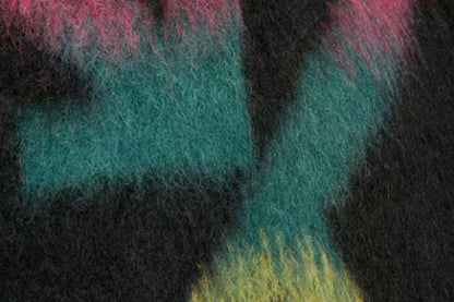 OFF-WHITE Fuzzy Arrows Knit Sweater Black/Rainbow