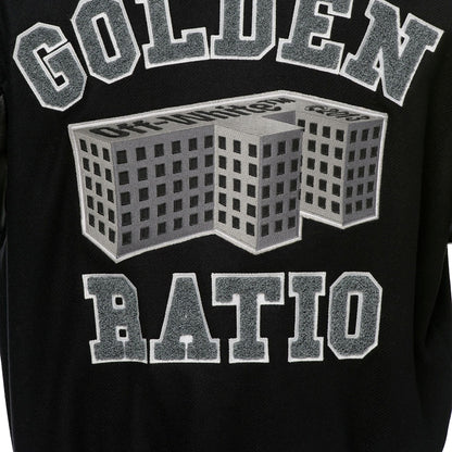 OFF-WHITE GOLDEN RATIO' Varsity Jacket Black/Grey