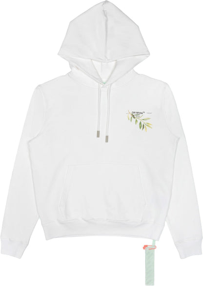 OFF-WHITE Gente Roma Graphic Leaf Hoodie White/Multicolor