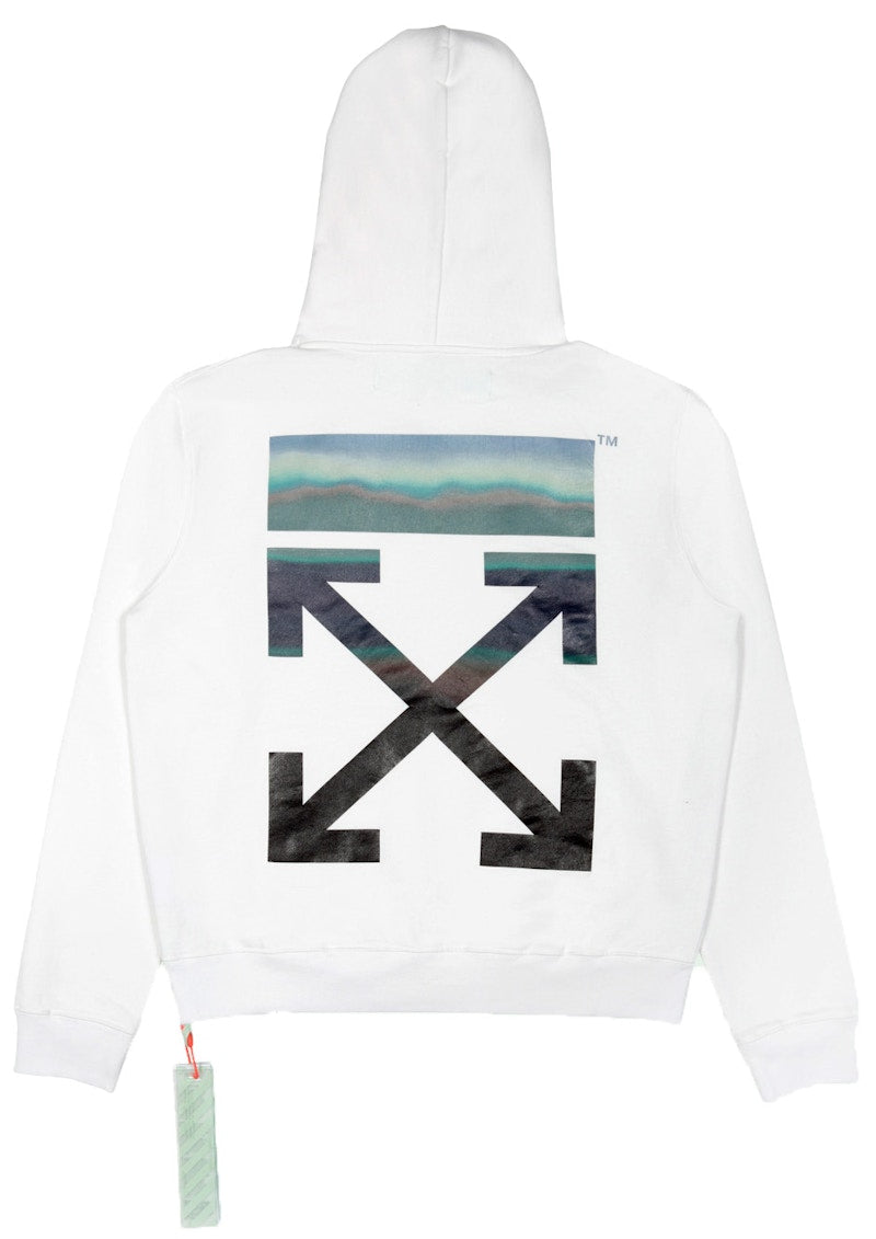 OFF-WHITE Gente Roma Graphic Water Hoodie White/Multicolor