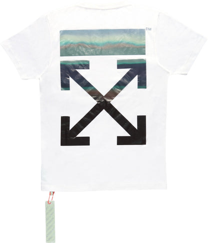 OFF-WHITE Gente Roma Graphic Water T-shirt White/Multicolor