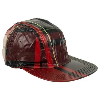 OFF-WHITE Glossy Baseball Hat Plaid/Red