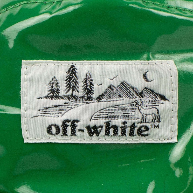 OFF-WHITE Glossy Patch Logo Baseball Hat Green