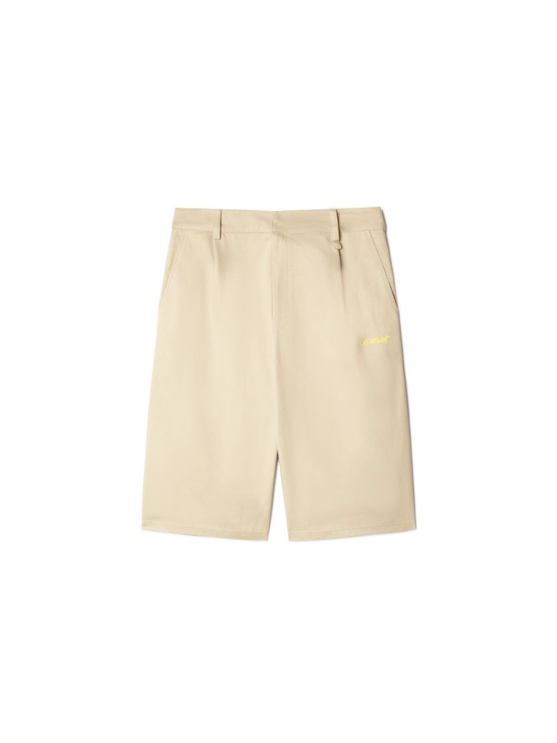 OFF-WHITE Golf Bermuda Shorts Beige