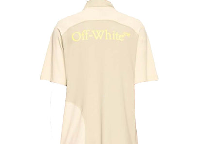 OFF-WHITE Golf Polo Shirt Beige/White