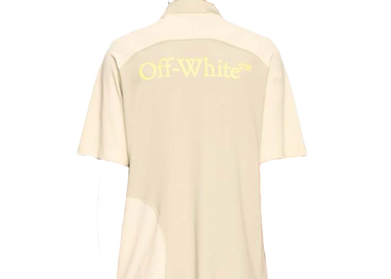 OFF-WHITE Golf Polo Shirt Beige/White