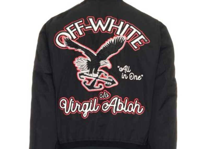 OFF-WHITE Golf Varsity Jacket Black