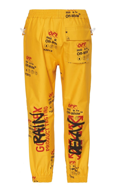 OFF-WHITE Goretex Graffiti Pants Yellow/Multicolor