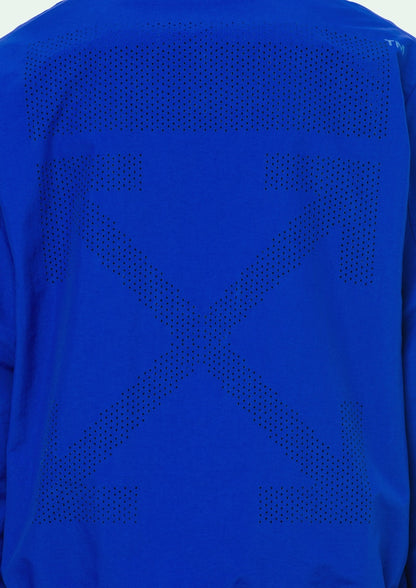 OFF-WHITE Half Zip Anorak Blue/White