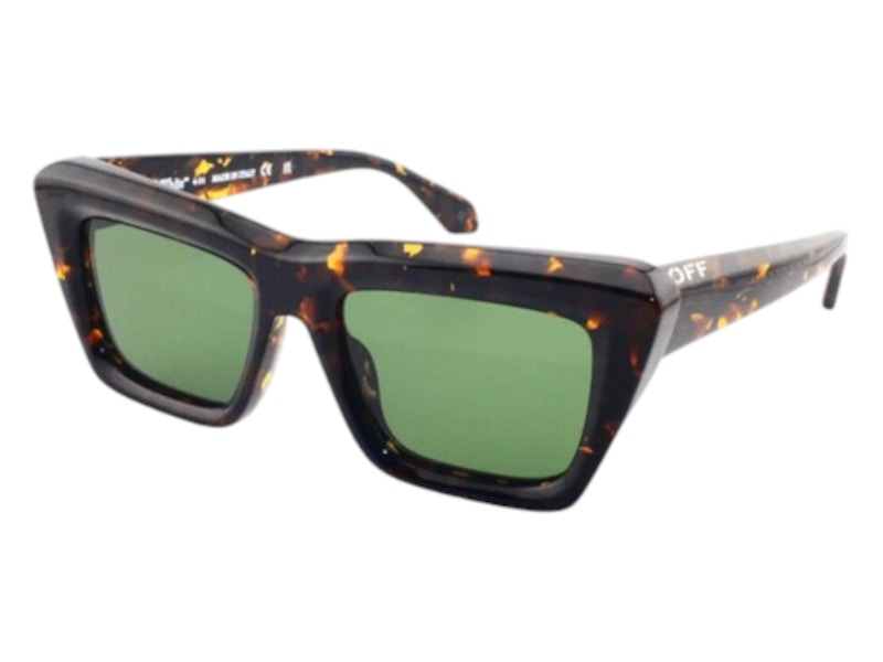 OFF-WHITE Hampton Sunglasses Havana Green (OERI13LF24PLA0016055-FR)