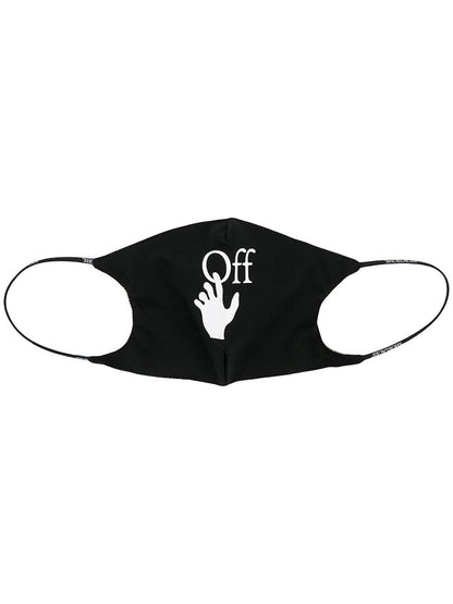 OFF-WHITE Hand Logo Face Mask Black/White