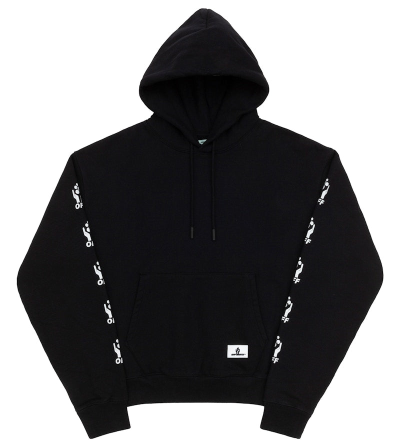 OFF-WHITE Hands Hoodie Black/White