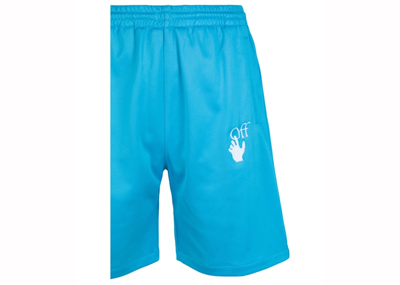 OFF-WHITE Hands Off Skate Track Shorts Blue