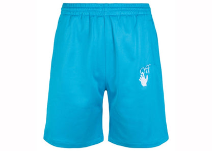 OFF-WHITE Hands Off Skate Track Shorts Blue